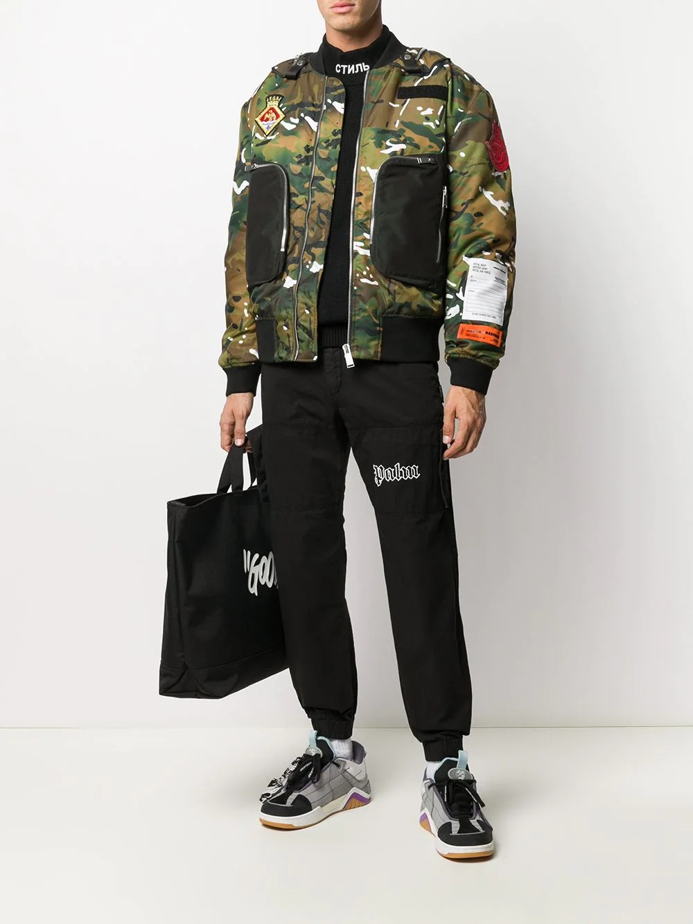 camouflage-print bomber jacket - 2