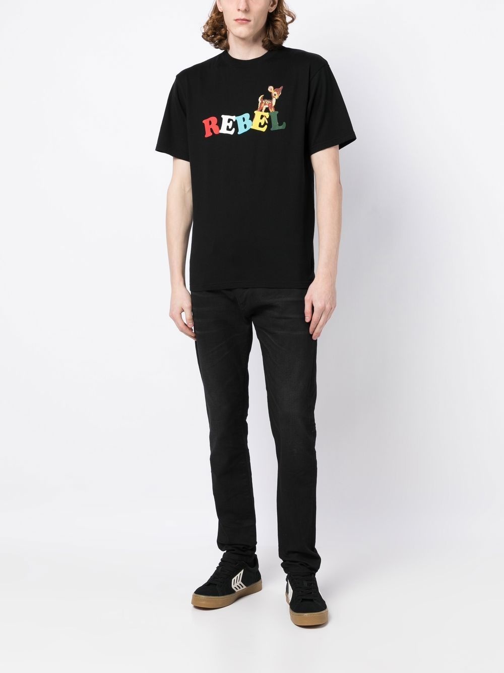 cartoon-print cotton T-shirt - 2