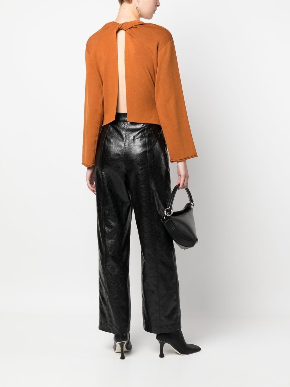 rear knot-detail jumper - 2