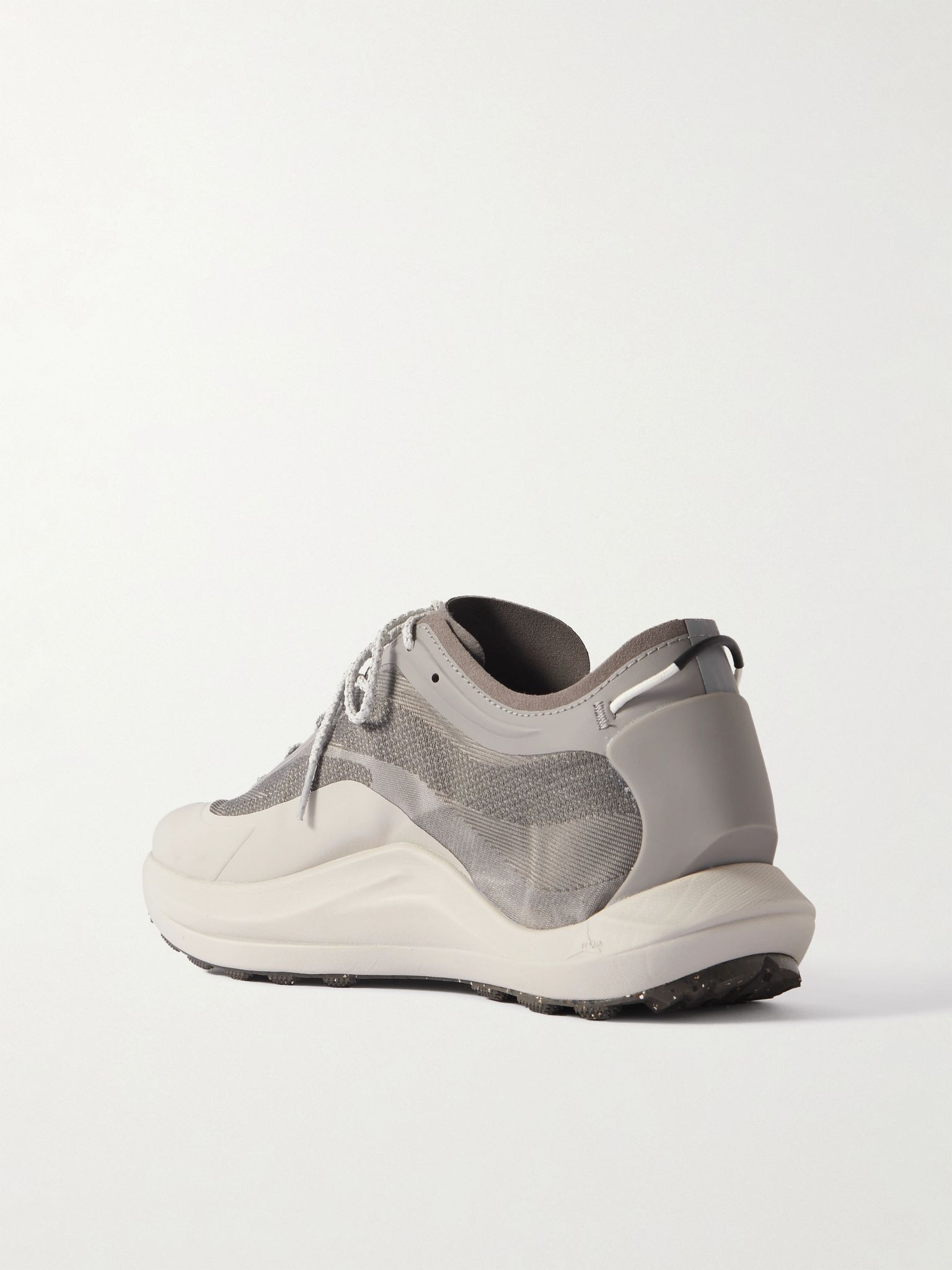 Sella Rubber-Trimmed ProWave Jacquard Trail Sneakers Gray - 4