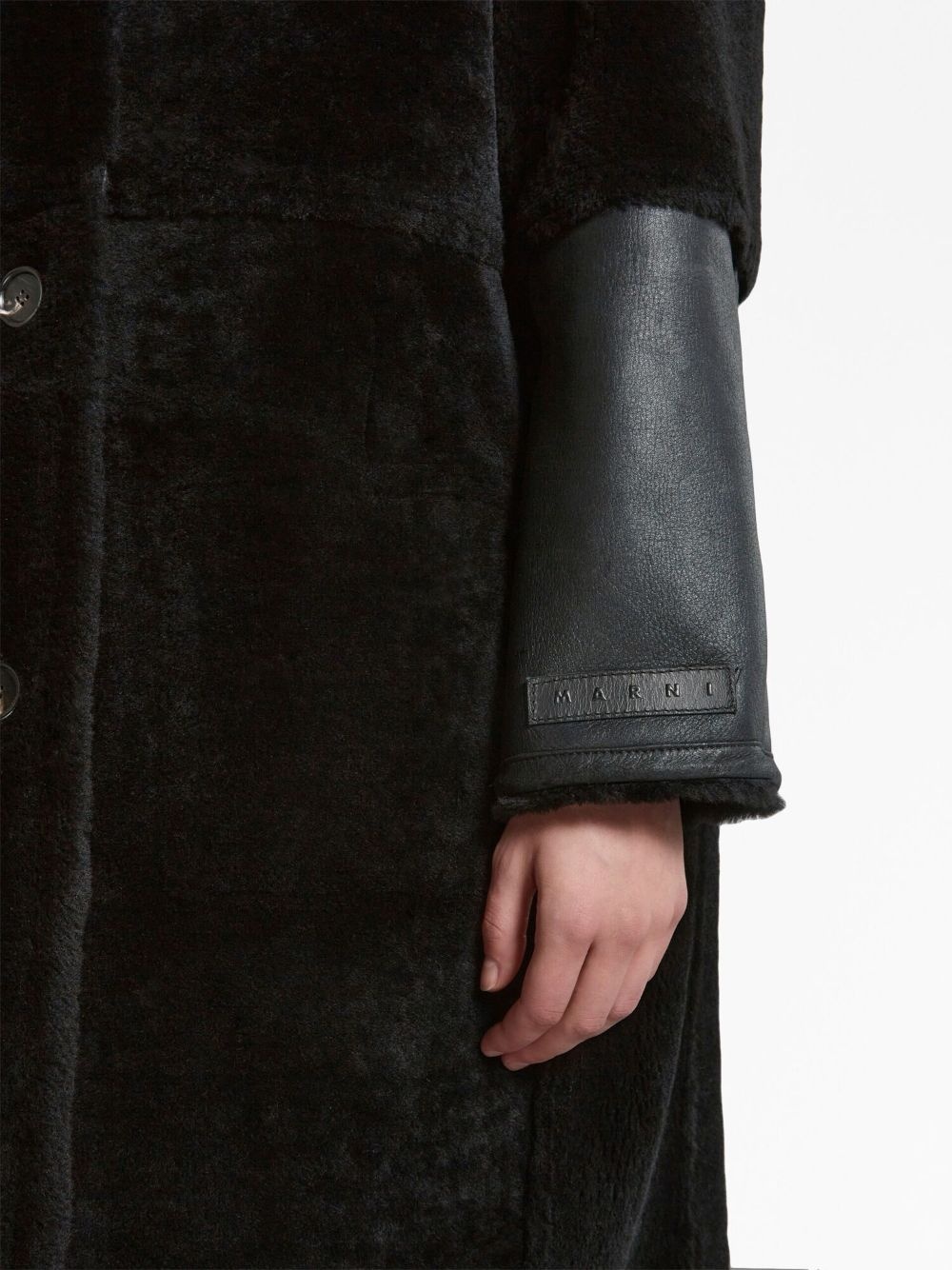 reversible leather and fur coat - 5