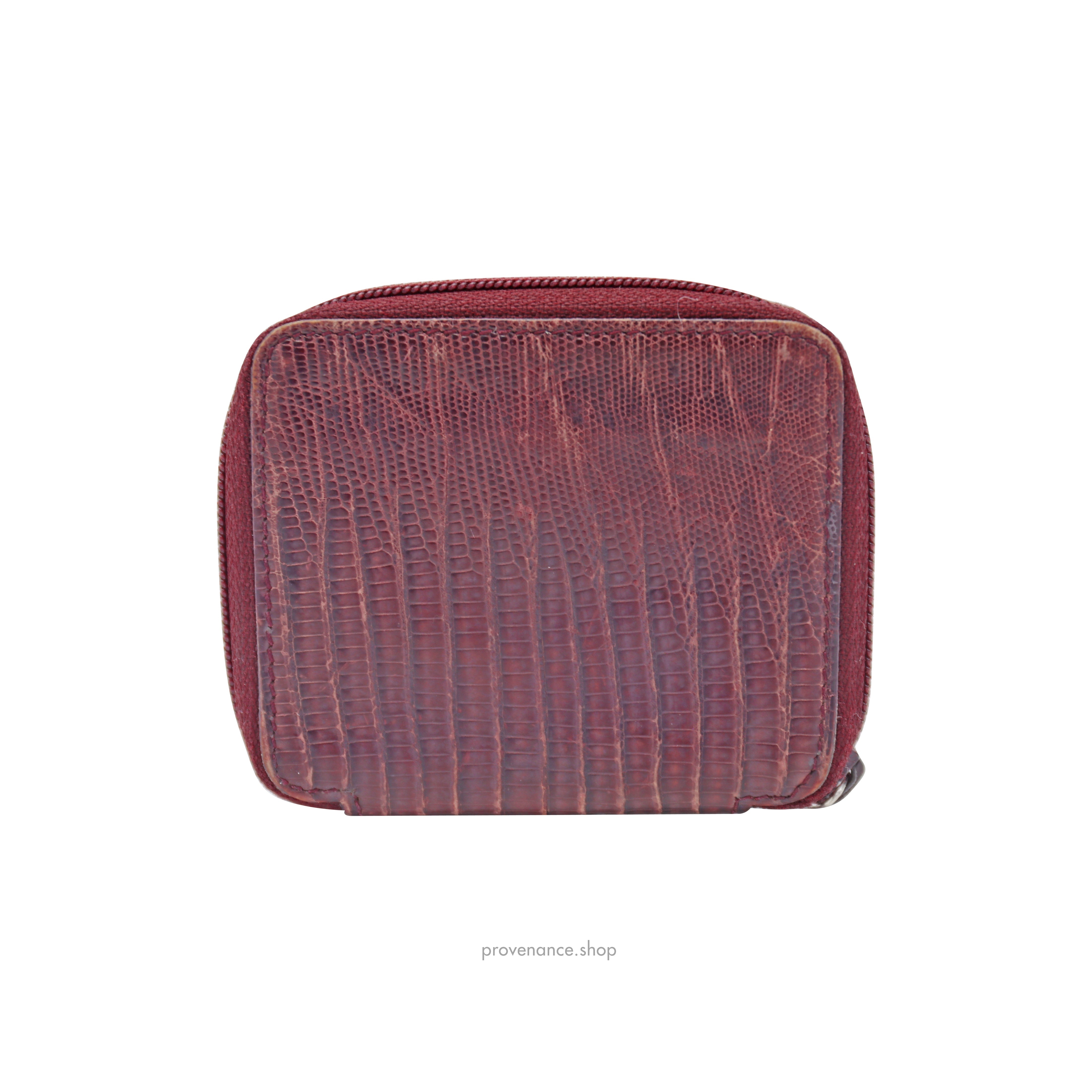 Gucci Zip Coin Wallet - Wine Lizard Leather - 2