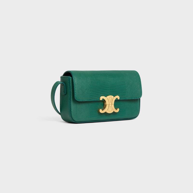 CELINE Shoulder Bag Triomphe in lizard outlook