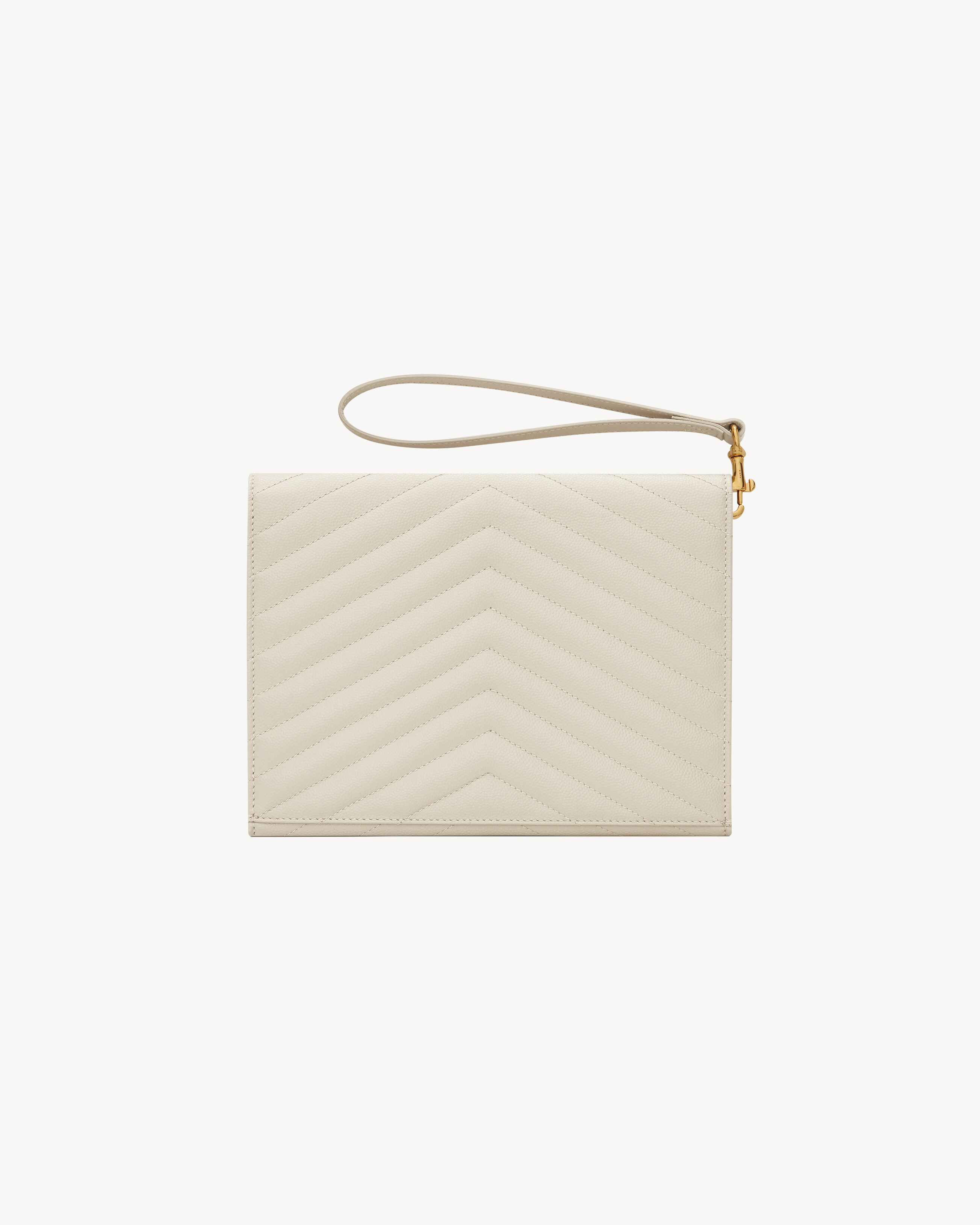 CASSANDRE MATELASSÉ FLAP POUCH IN GRAIN DE POUDRE LEATHER - 2
