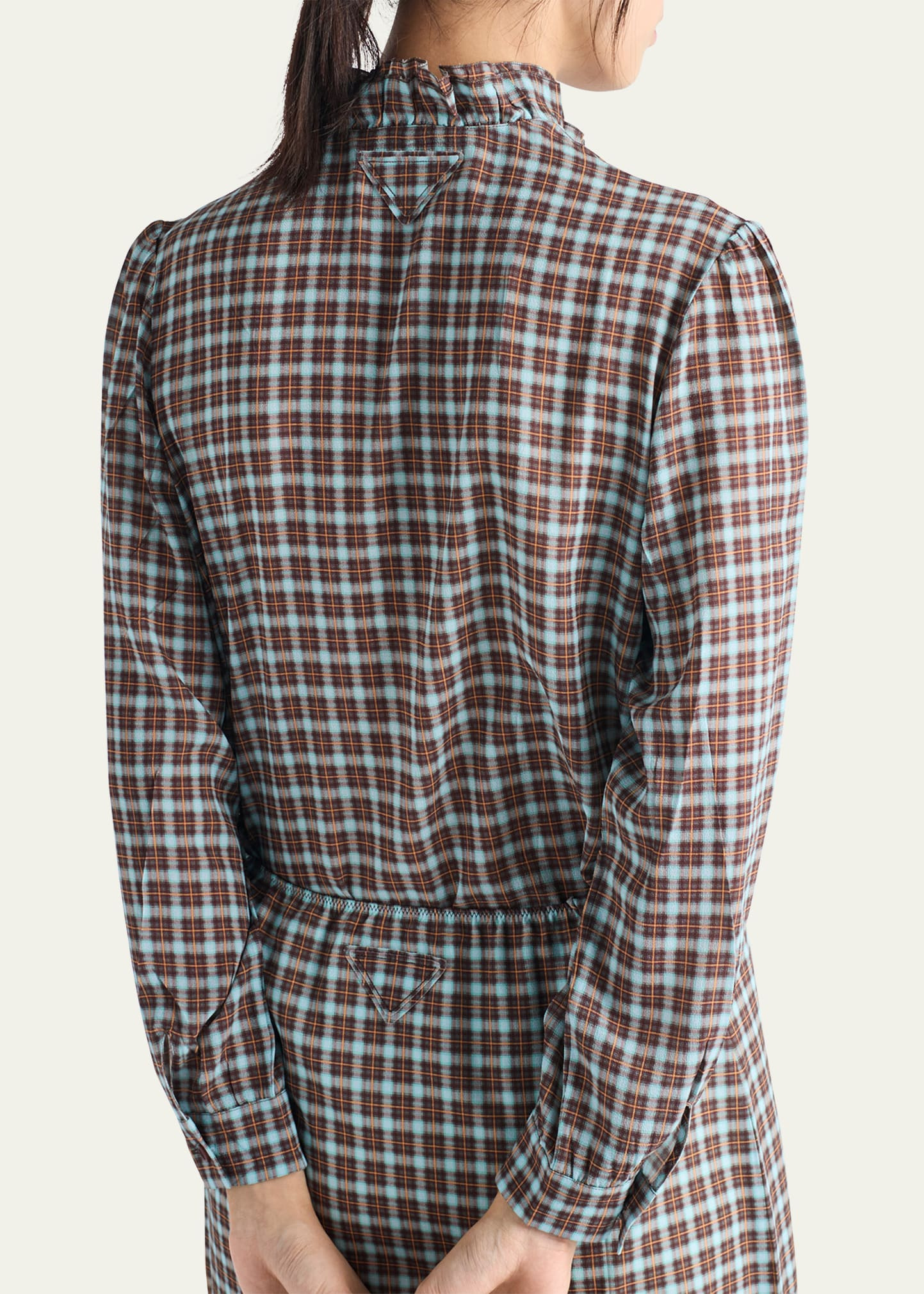 Silk Georgette Button-Front Blouse - 3