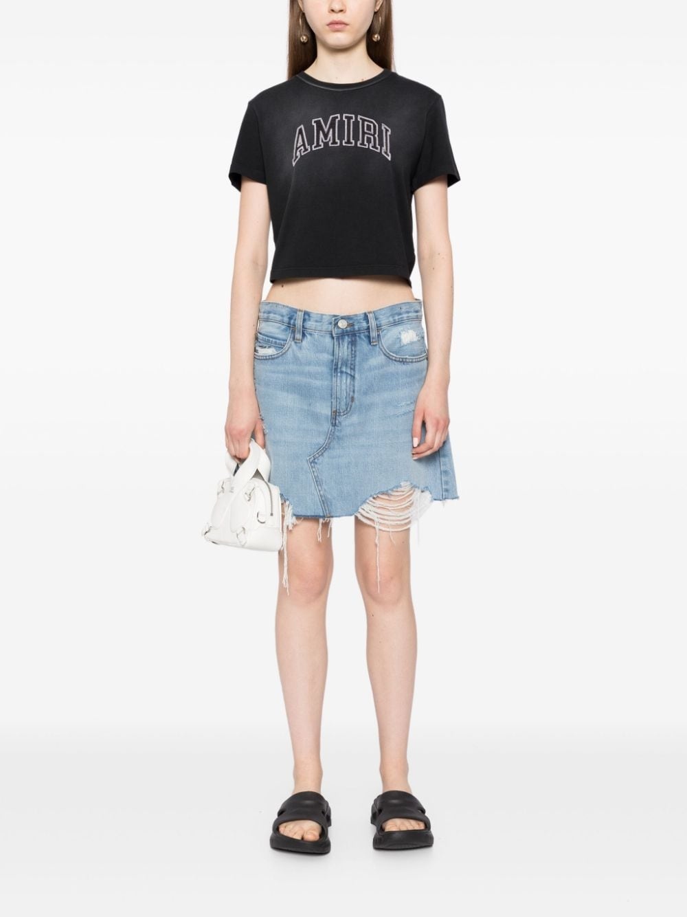 logo-embroidered T-shirt - 2