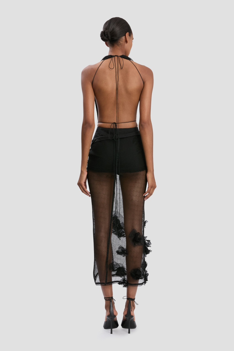 Halter Neck Bodysuit In Black 5