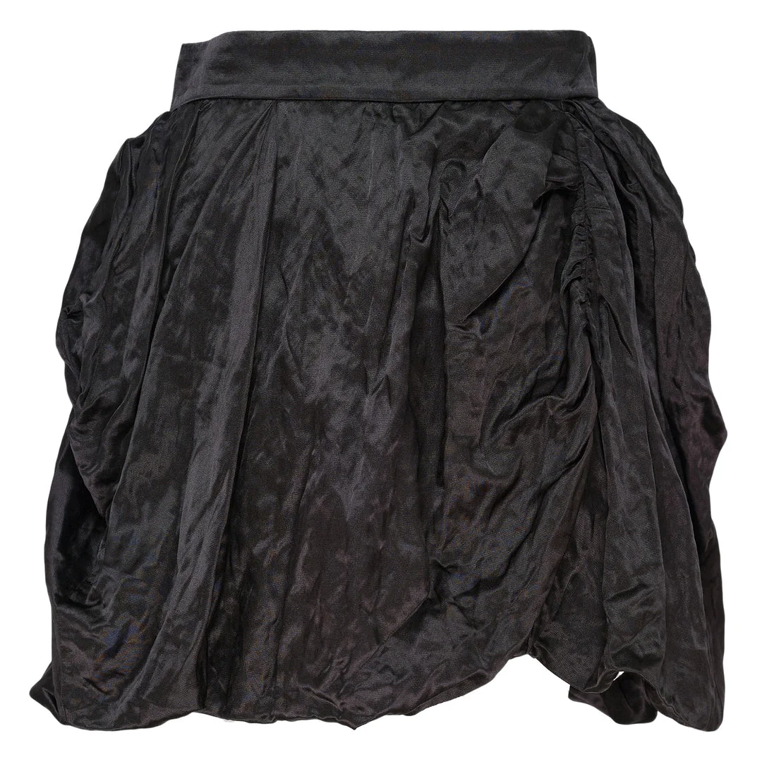 Gathered Mini Skirt - 1