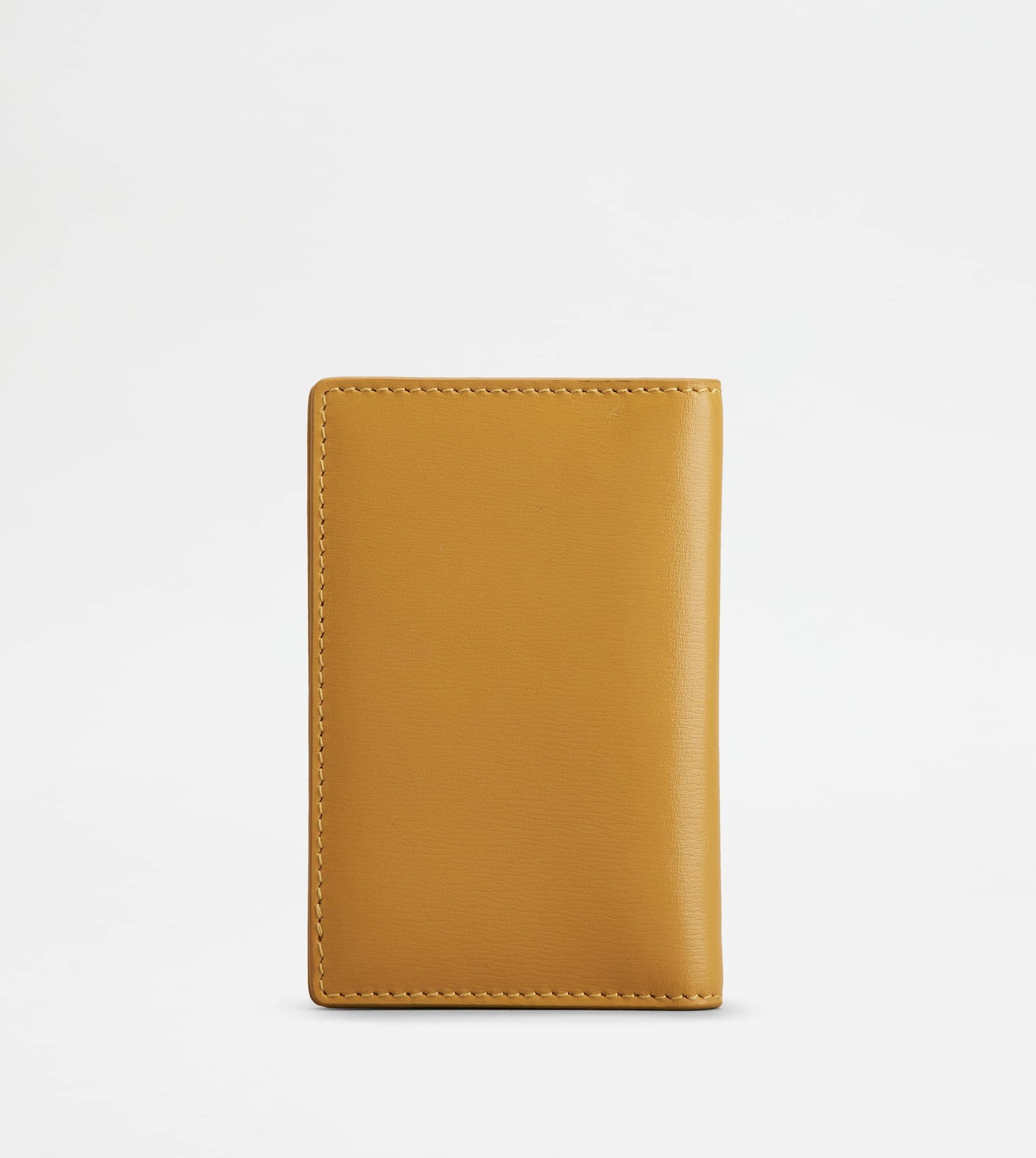 TOD'S CARD HOLDER IN LEATHER - YELLOW - 3