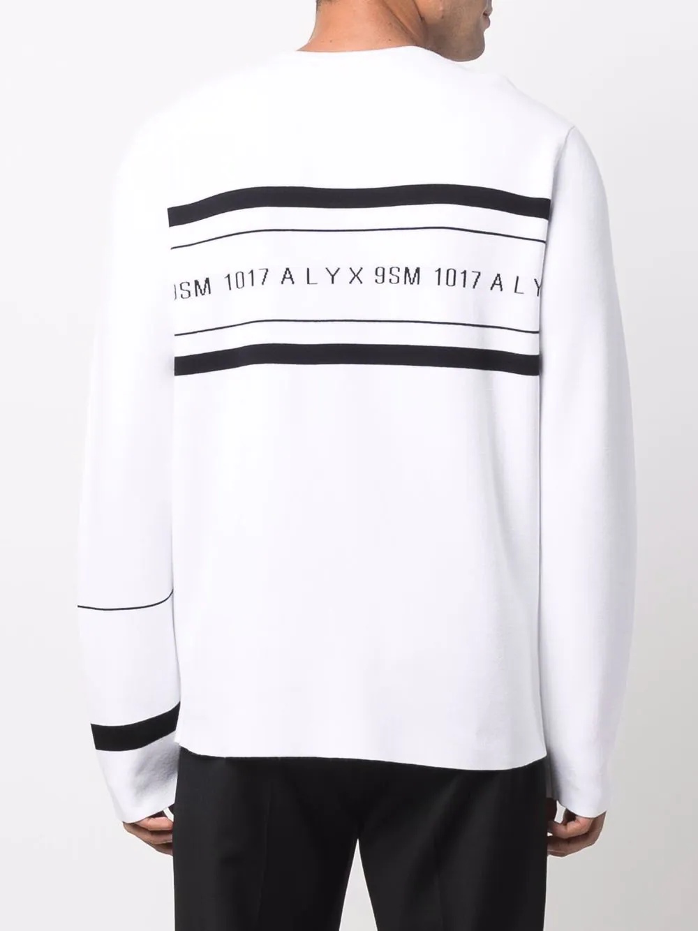 logo-print crew neck sweatshirt - 4