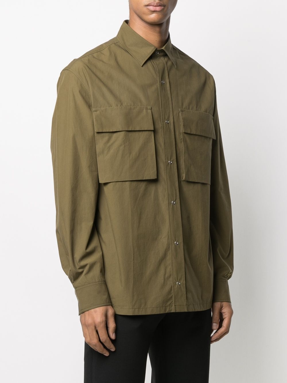long-sleeved utility shirt - 3