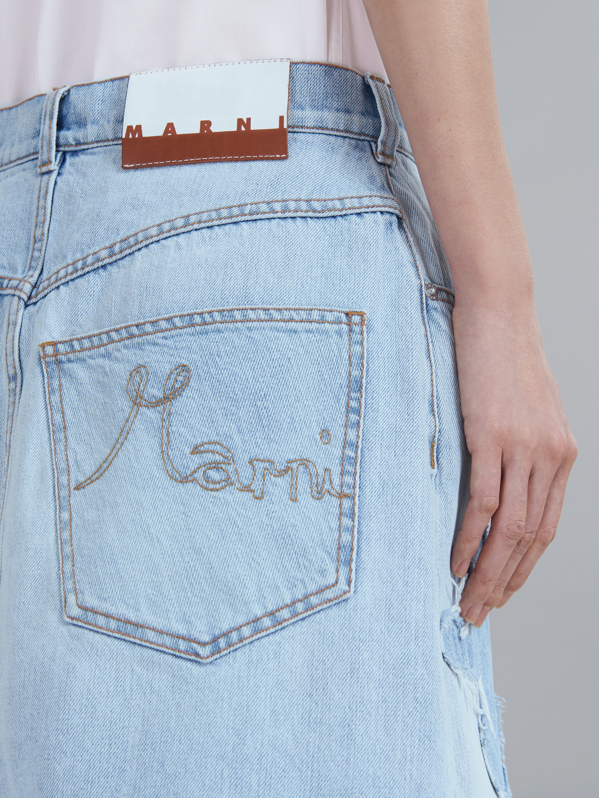 DAISY DENIM MINI SKIRT - 4