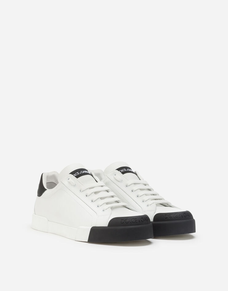 Calfskin nappa Portofino sneakers with rubber toe - 2