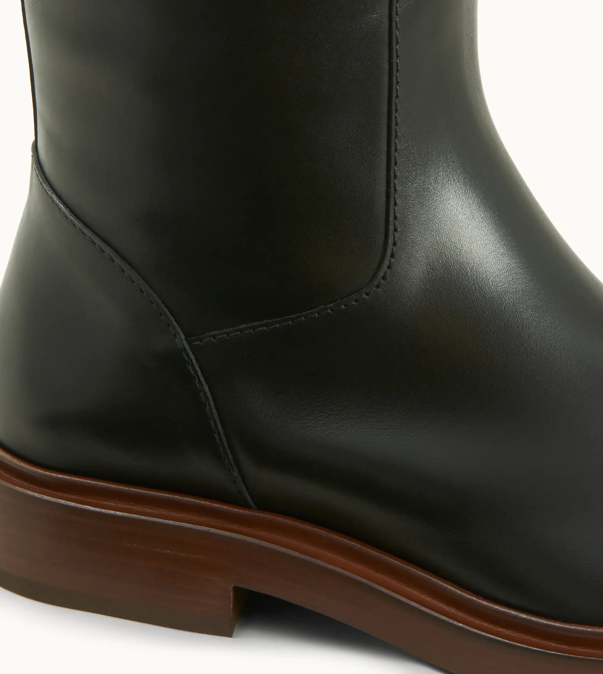 RIDING BOOTS IN LEATHER - BLACK - 4