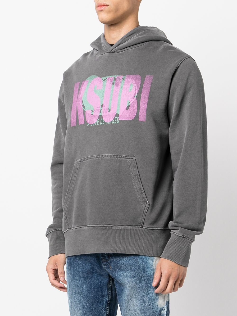 Deranged Kash logo-print hoodie - 3