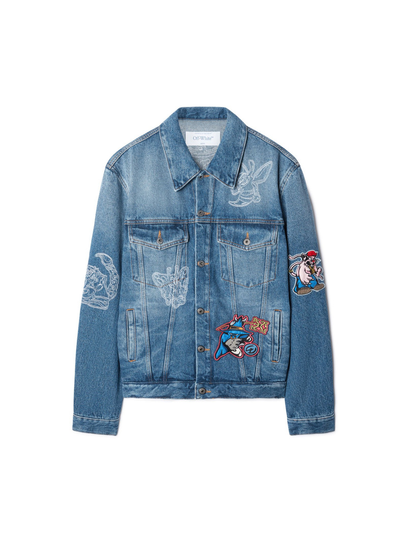 Blue Character Skate Denim Jacket 1