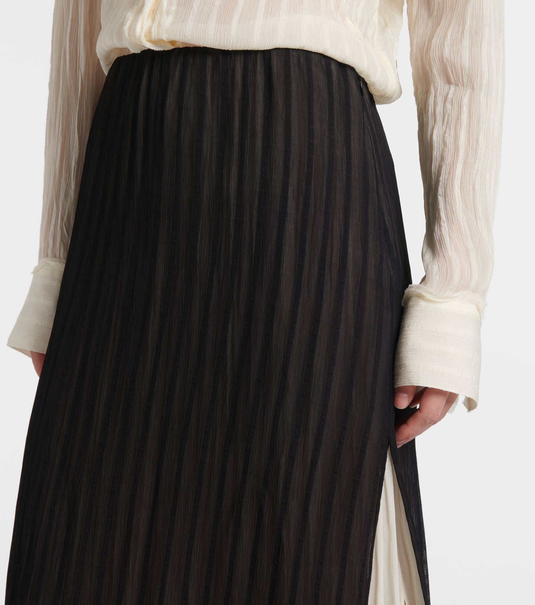 Striped midi skirt - 4