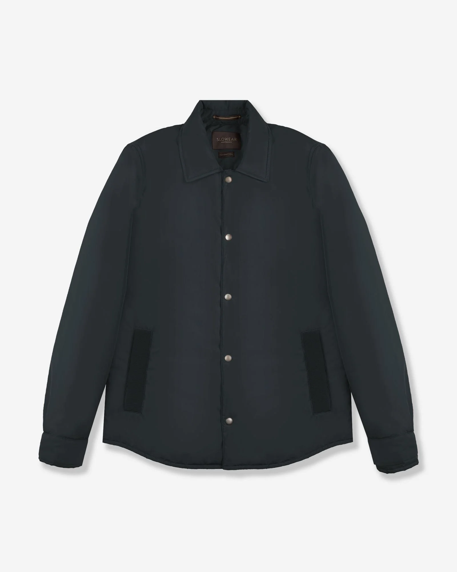 Casual fit technical fabric padded overshirt - 1