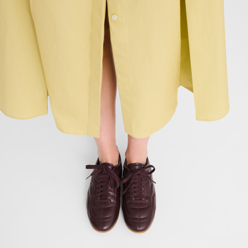 Longchamp On-The-Go Sneakers Burgundy - Leather outlook