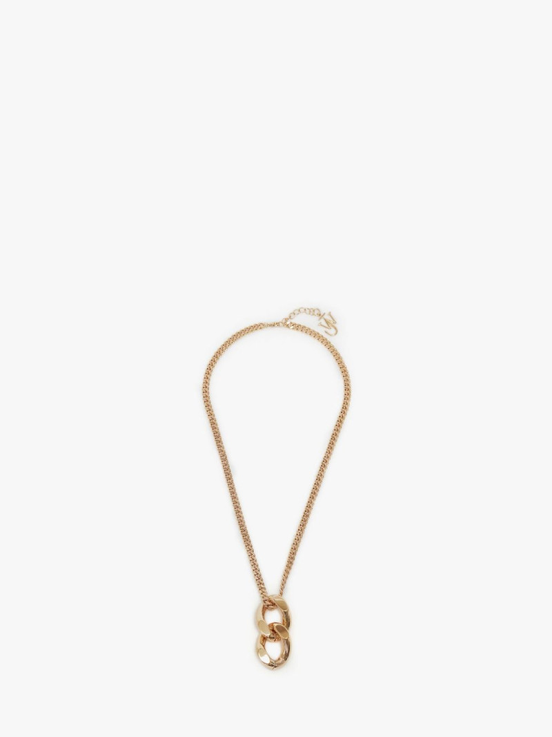 LONG NECKLACE WITH CHAIN LINK PENDANT 1