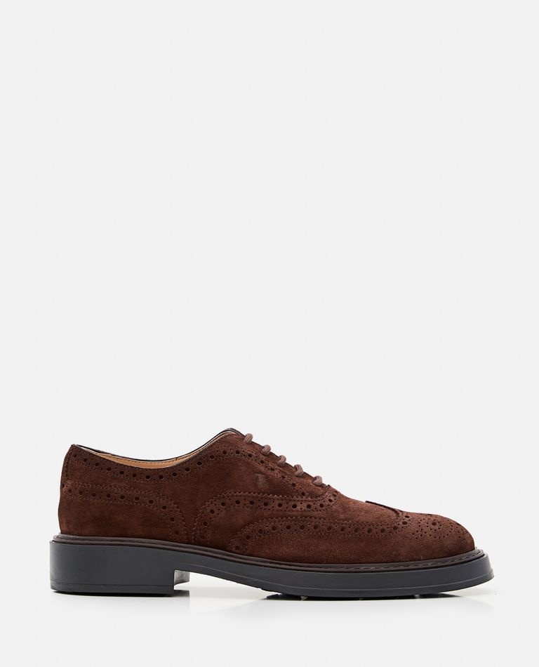Tod's SUEDE LACE-UP SHOES biffi REVERSIBLE