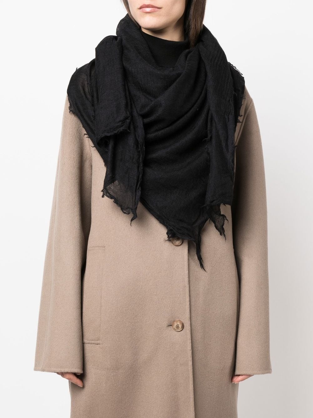 (正規店出品)RICK OWENS WOMEN RP01D2460 FOLLO SCARF DUST RICK OWENS WOMEN FOLLO SCARF DUST SS24 | DOSHABURI Online Shop