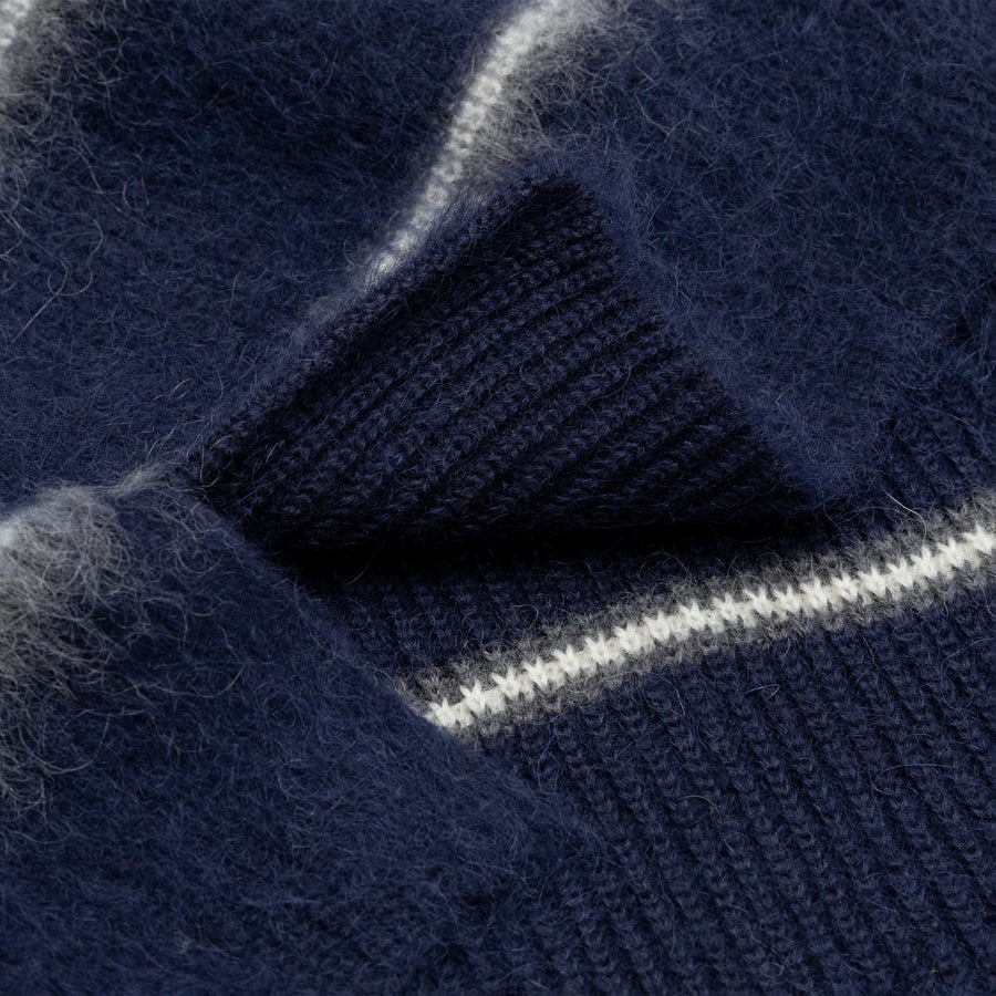 STRIPED MOHAIR SWEATER - 4