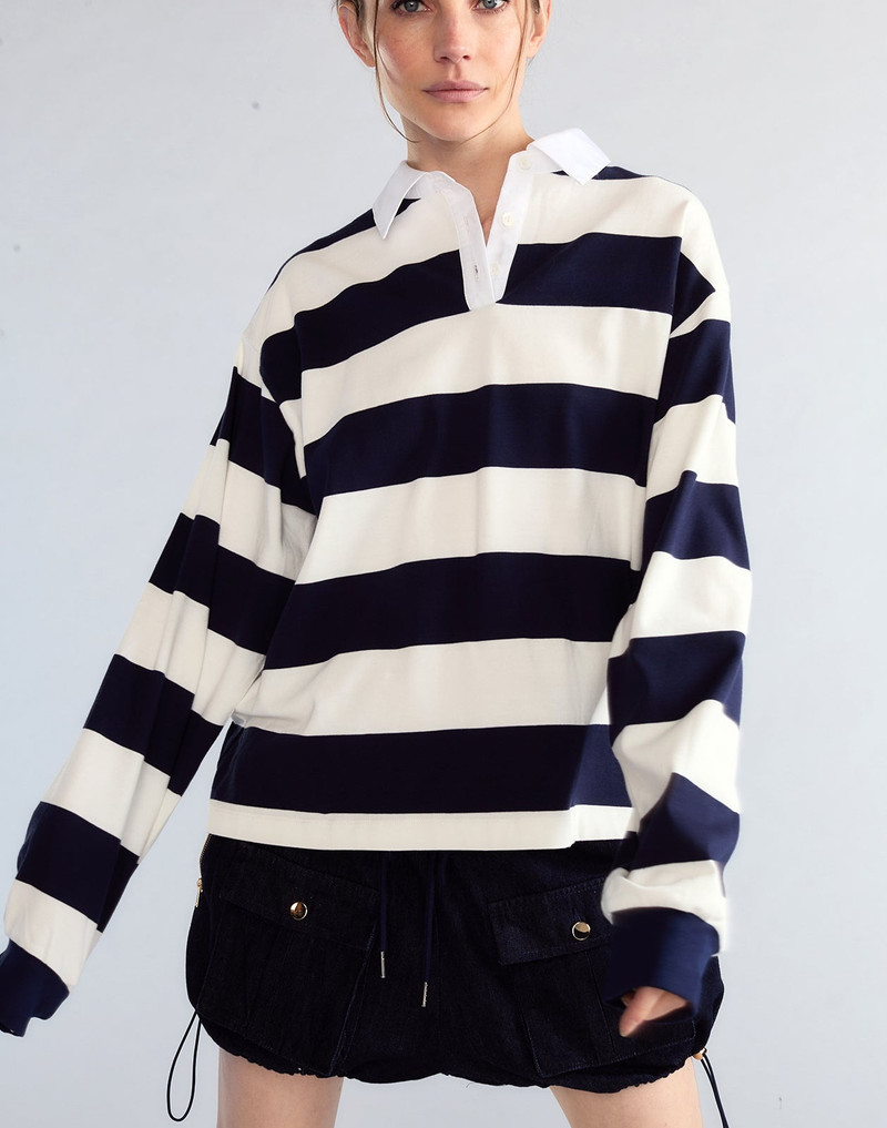 Ardie Striped Rugby Shirt 4