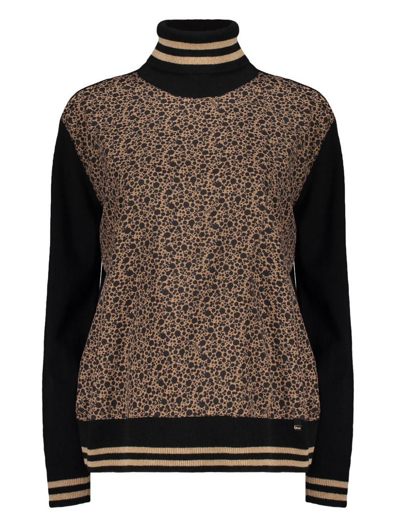 printed high-neck sweater 1