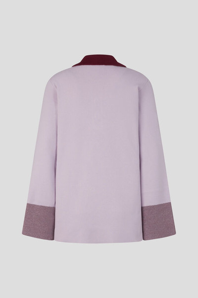 BOGNER Edyta Knit polo shirt in Lilac outlook