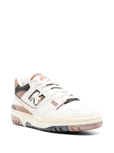 New Balance 550 leather sneakers outlook