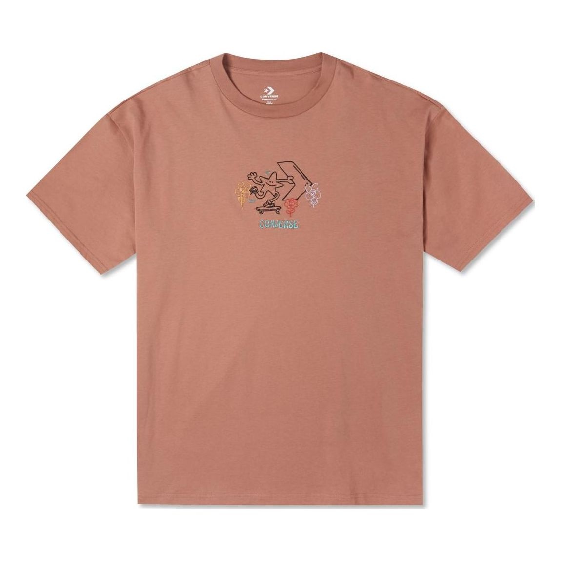 Converse Pushing Along T-Shirt 'Mineral Clay' 10023267-A04 - 1