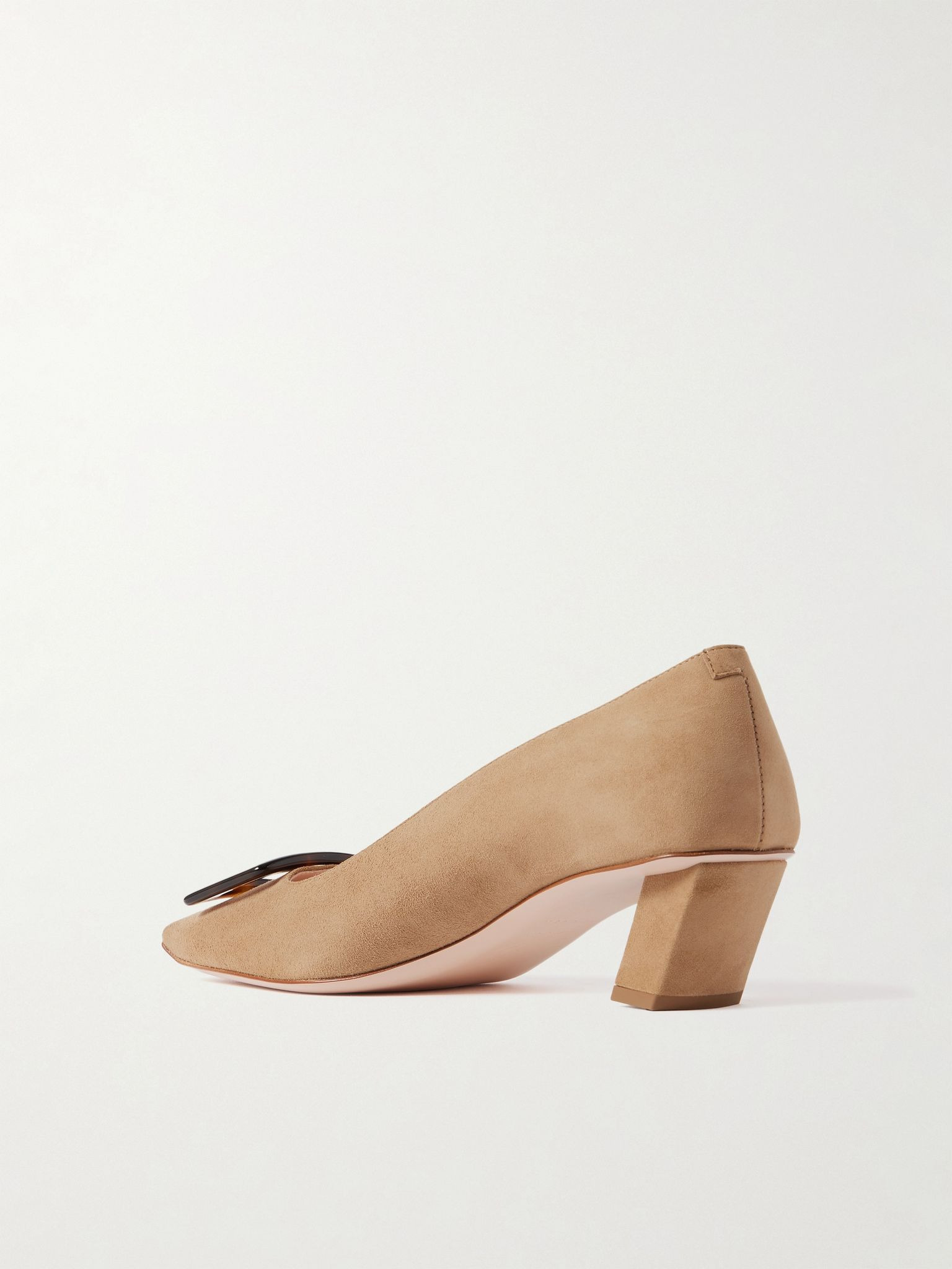 Belle Vivier 45 suede pumps Brown - 3