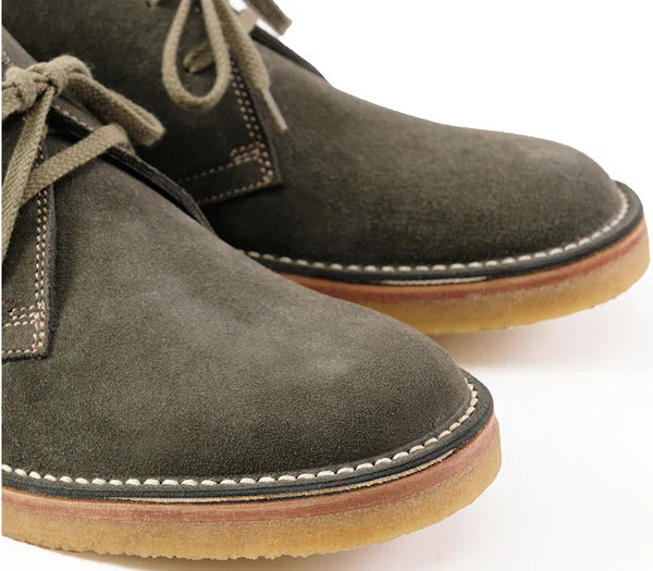 LK-019 Military Desert Boot Japanese Suede Olive - 8