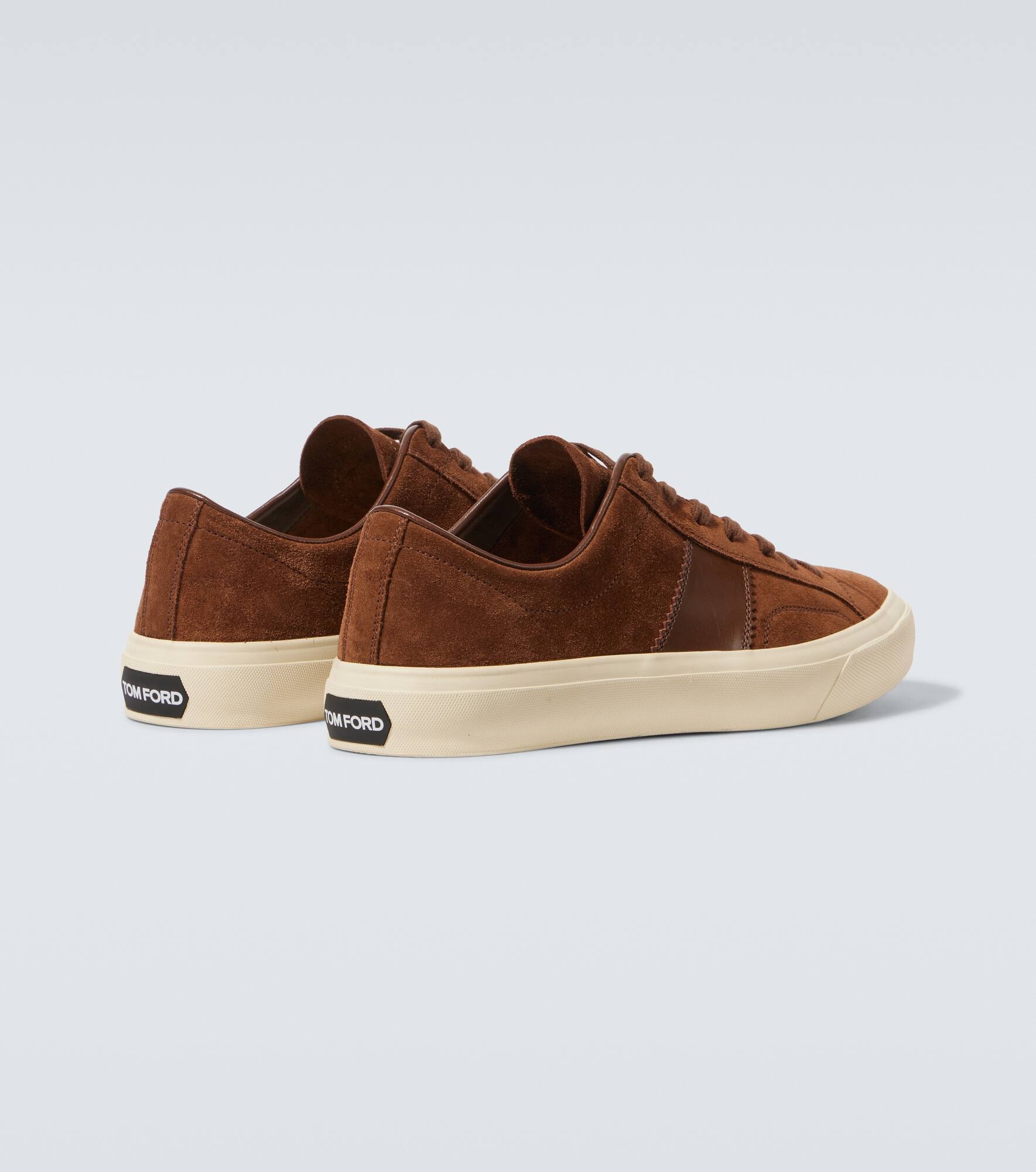 Cambridge logo suede sneakers - 6