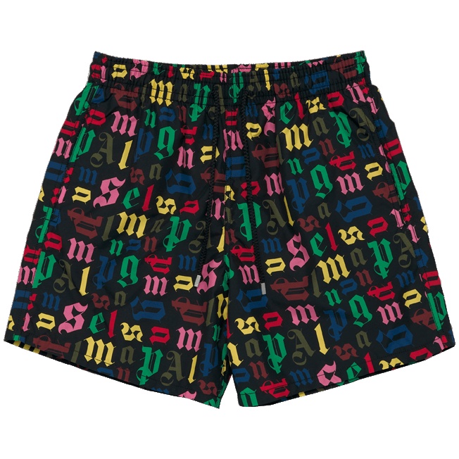 Men Swim Trunks Palm Angels Monogram- Vilebrequin x Palm Angels - 1