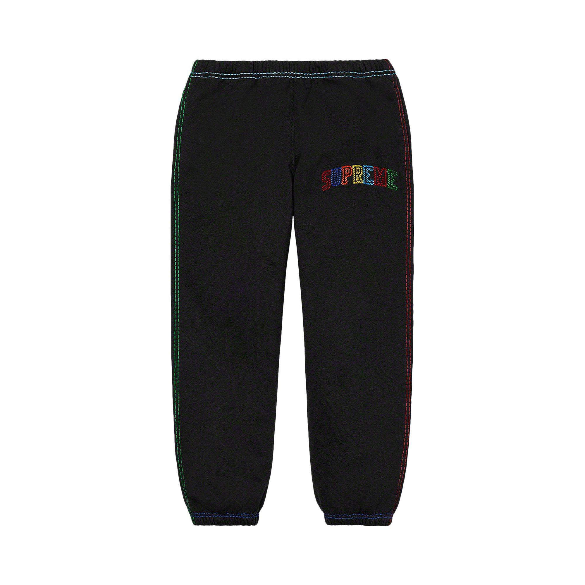 Supreme Big Stitch Sweatpant 'Black' - 1