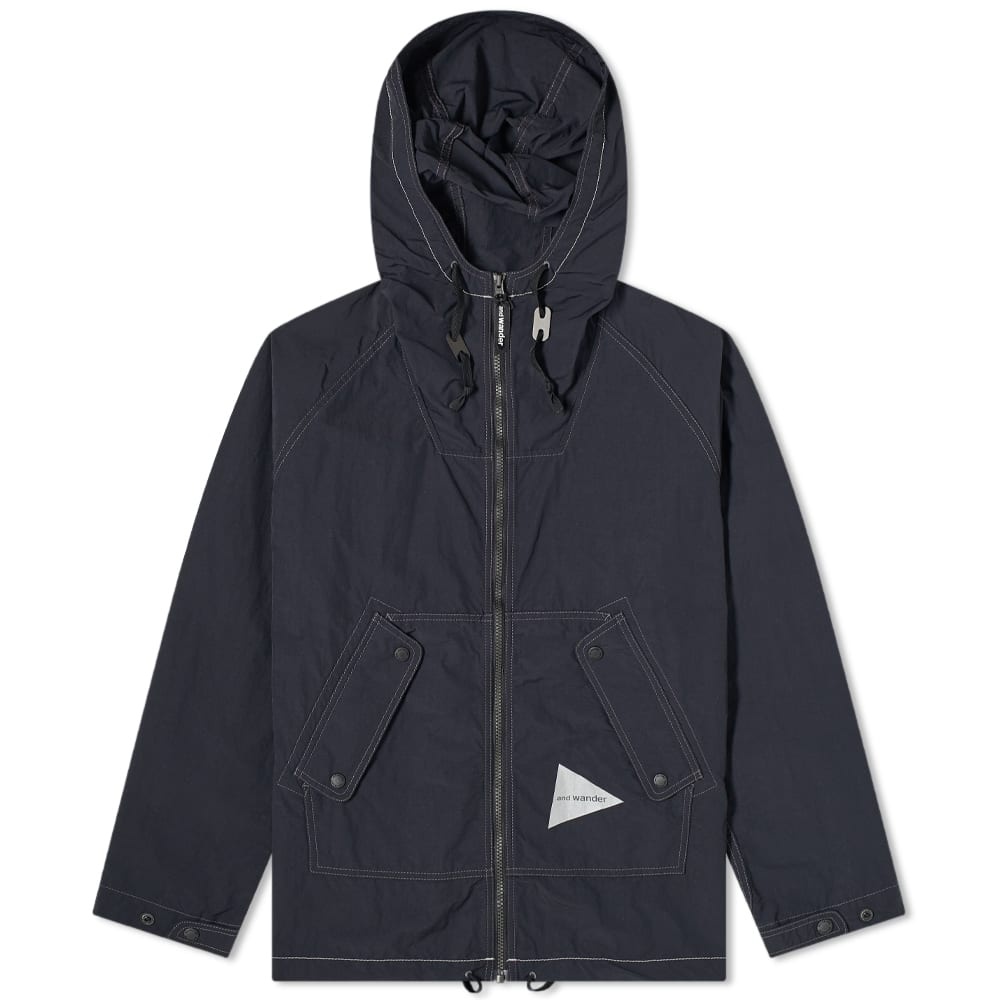 And Wander Nylon Taffeta Hooded Jacket - 1