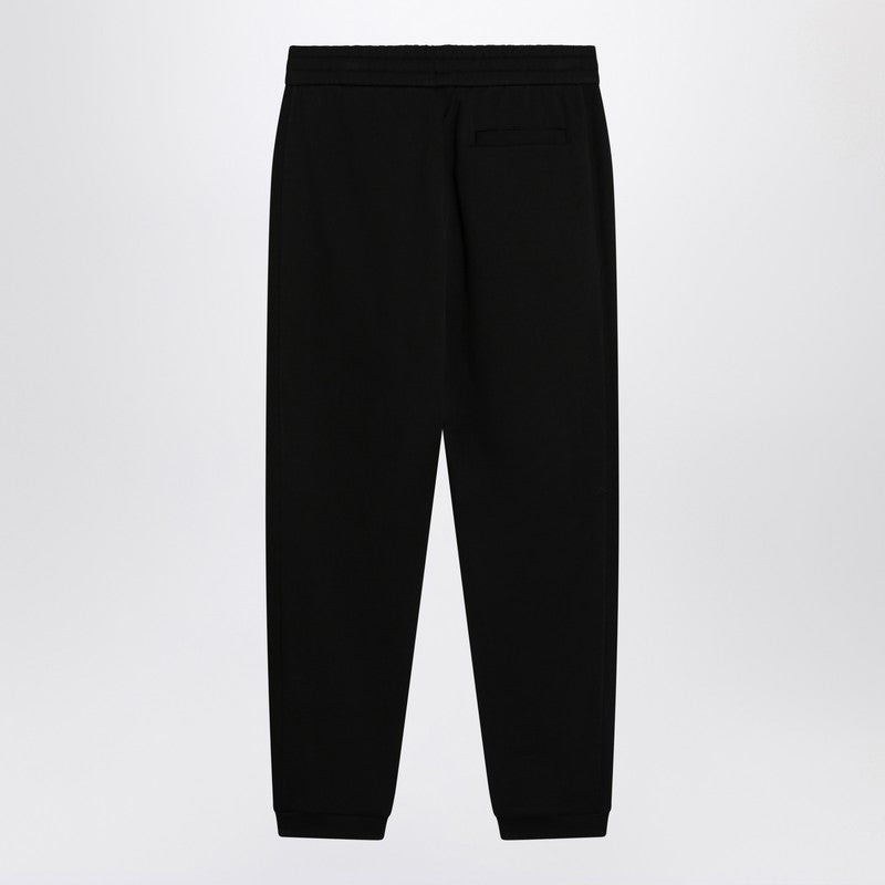 Moncler Black Cotton Jogging Pants Men - 2