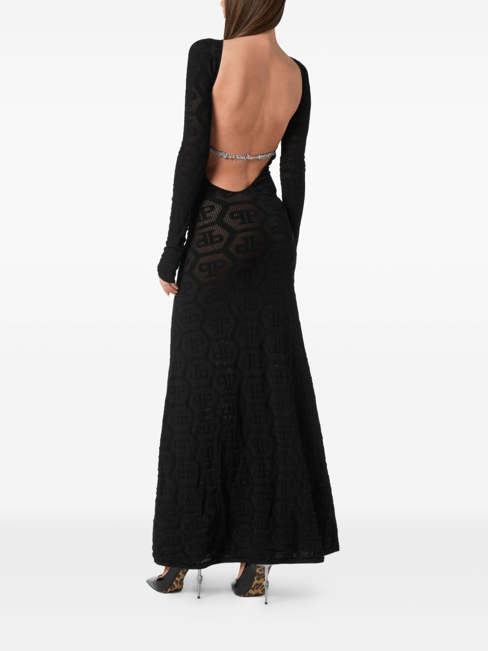 monogram dress - 4