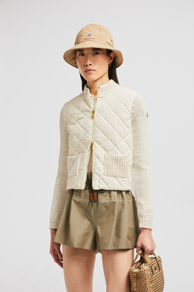 Moncler Padded Cotton Zip-Up Cardigan outlook