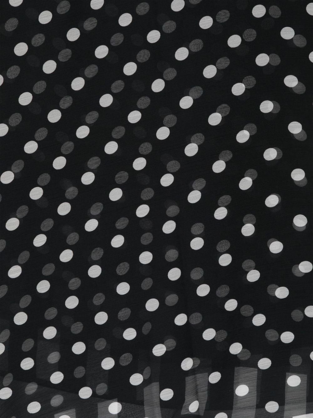 polka-dot silk scarf - 2