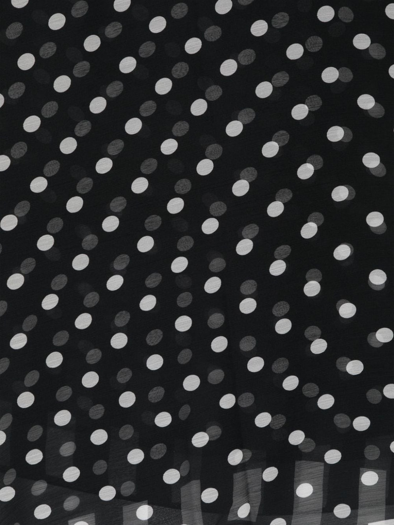 Dolce & Gabbana polka-dot silk scarf outlook