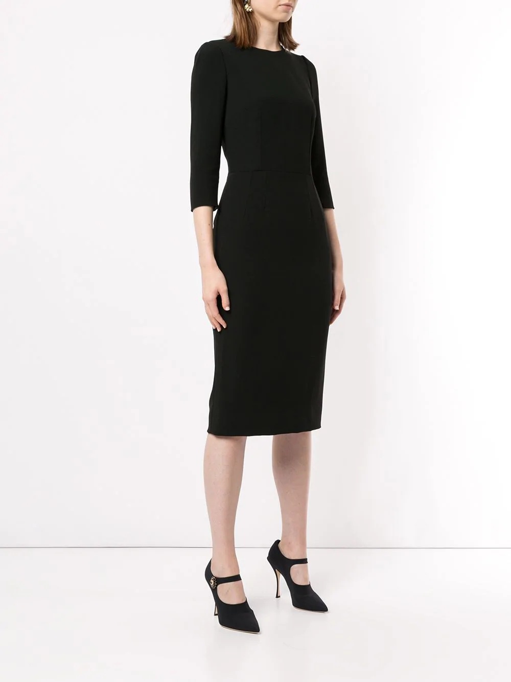 fitted midi dress - 3