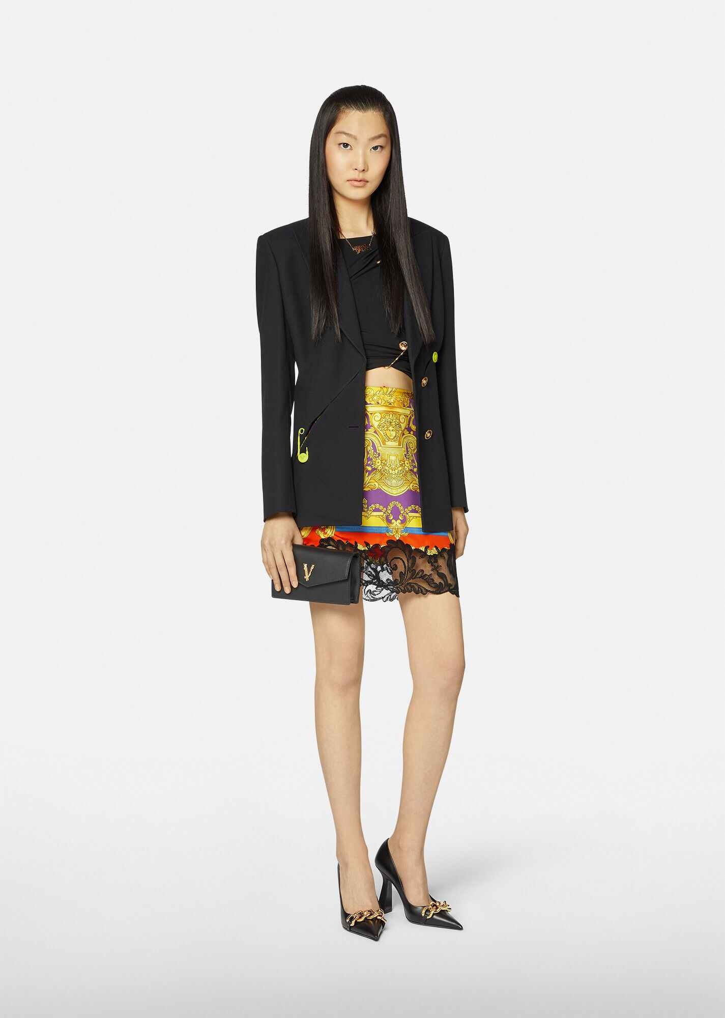 Barocco Goddess Silk Skirt - 4