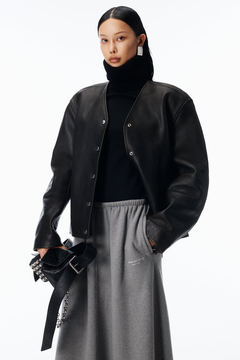 Low-Rise Midi Circle Skirt in Cotton Terry 5