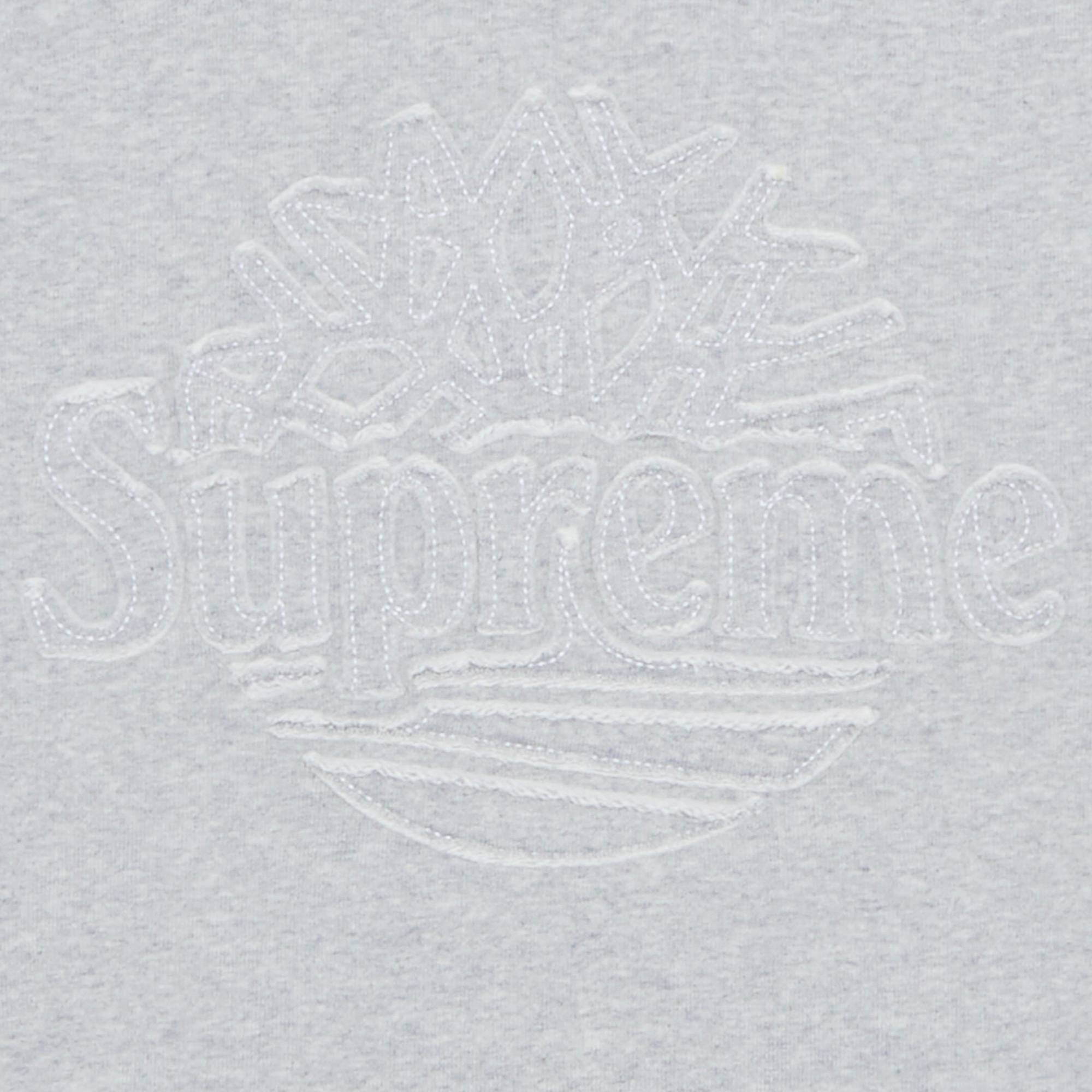 Supreme x Timberland Hooded Sweatshirt 'Heather Grey' - 3