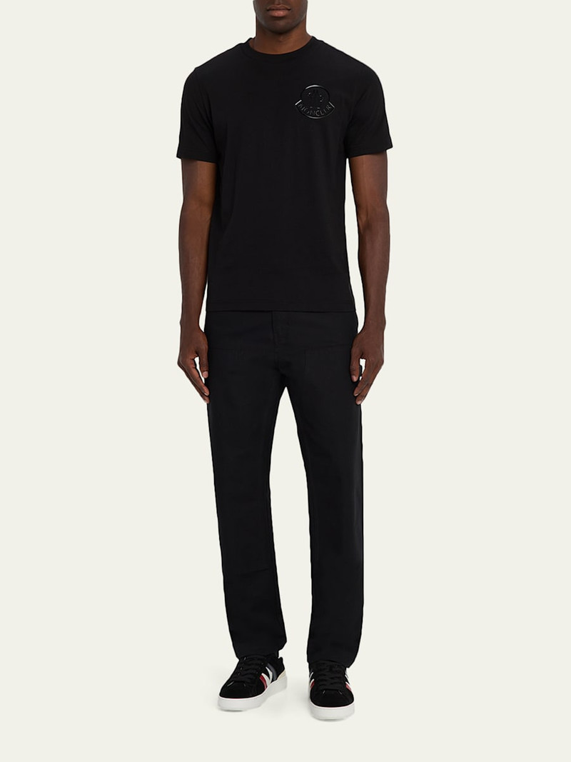 Moncler Men's Glossy Logo Crewneck T-Shirt outlook