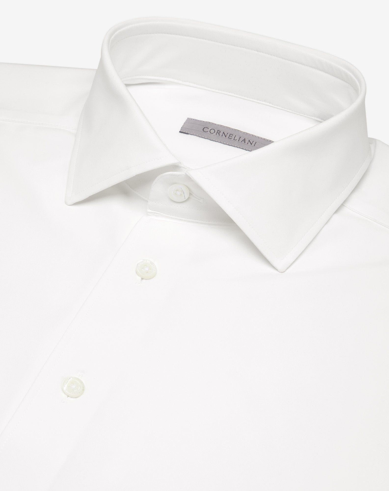 White bi-elastic fabric shirt - 4