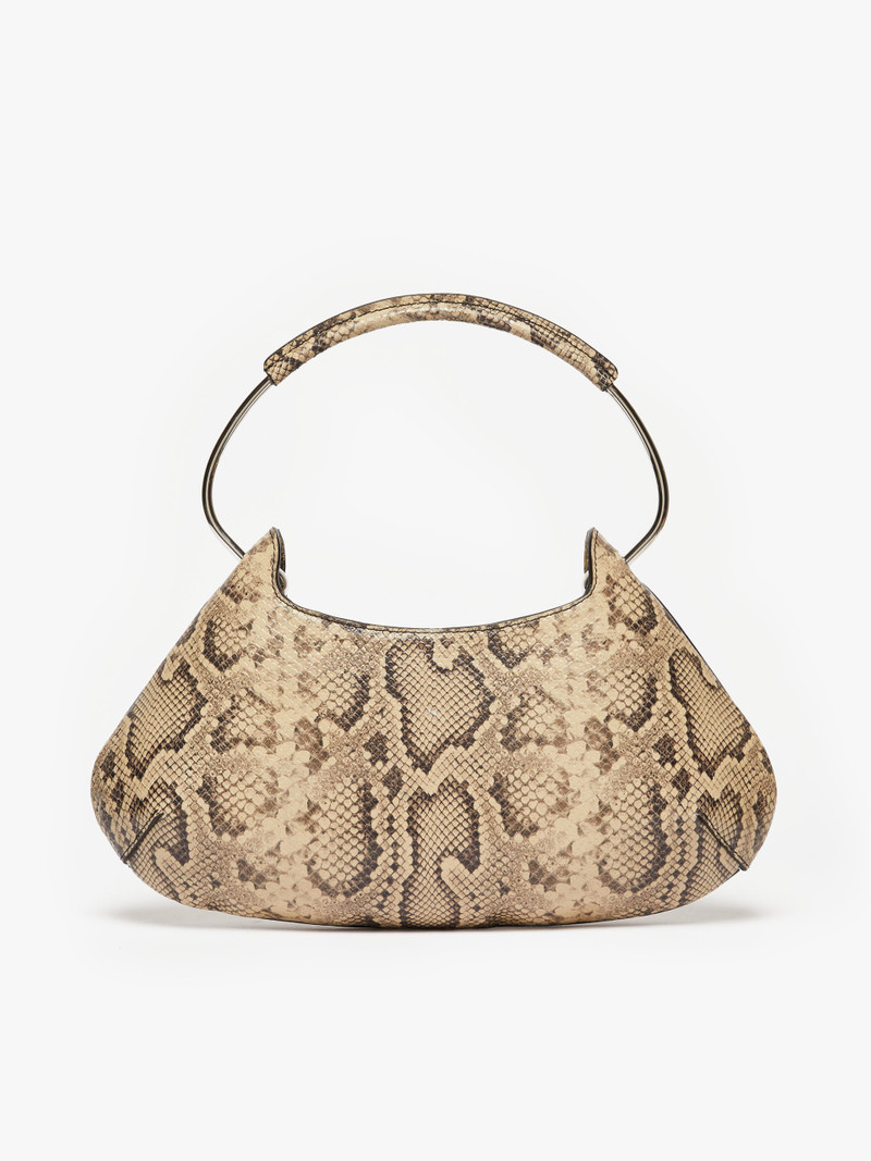CAJU4 Medium Caju bag in python-print leather 3